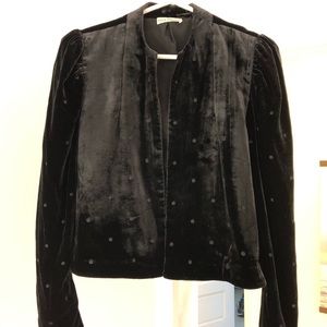 Ulla Johnson Black Velvet Blazer